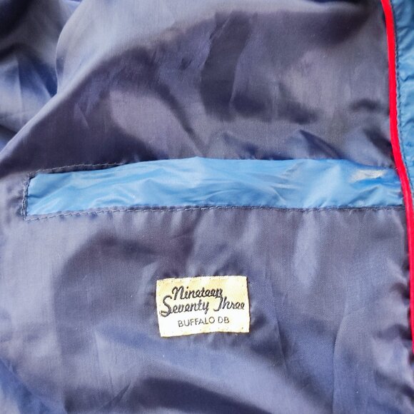 Buffalo David Bitton bomber jacket men's size M blue lot of pockets - Picture 12 of 15